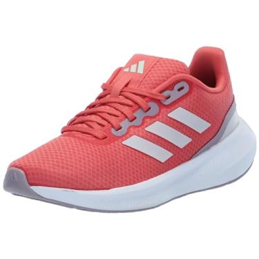 Imagem de adidas Tênis de corrida feminino Runfalcon 3, Preloved Scarlet/Crystal Jade/Preloved Fig, 35