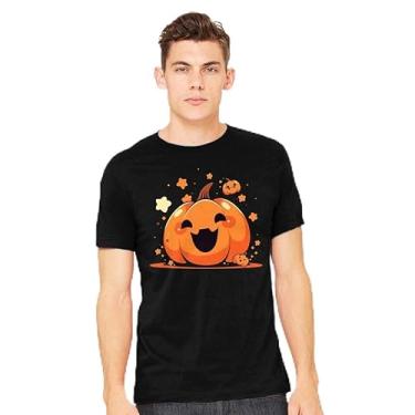 Imagem de TeeFury - Kawaii Pumpkin Halloween - Camiseta masculina de férias, Halloween, Halloween, Turquesa, G