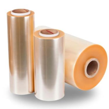 Imagem de Kit 03 Papel Filme Stretch Uso Doméstico Embalagem Frutas, Verduras, Plástico Pvc Embalagem 28cmx300m Bobina