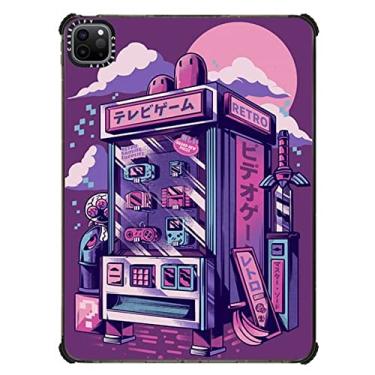 Imagem de CASETiFY Capa Ultra Impact para iPad Pro de 11 polegadas (3ª/4ª geração) - Máquina de venda automática retrô - preto transparente