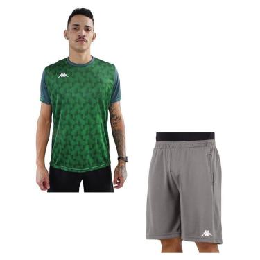 Imagem de Kit Kappa Camiseta + Bermuda Masculino-Masculino