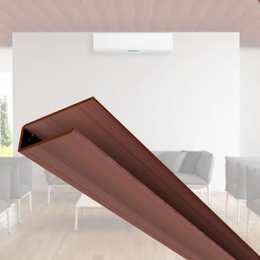 Imagem de Rodaforro Perfil U Permatti para Acabamento Lateral 1,2mm X 2,5cm X 3,00m (barra) Mogno