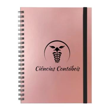 Imagem de Caderno Universitário Plus 1 Matéria Profissões Biotecnologia (Rosê Gold)