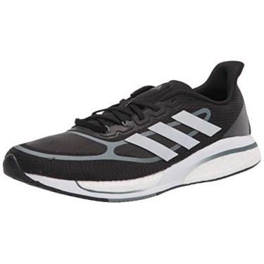 Imagem de adidas Tênis de Corrida Supernova Feminino, Preto/Prata Metálico/Óxido Azul, 8