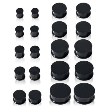 Imagem de Beautidots 20 peças de alargadores de silicone, kit de alongamento de orelha, alargador, alargador, alargador, alargador, alargador, tamanho 2g-2,5 cm, Silicone, Zircônia cúbica