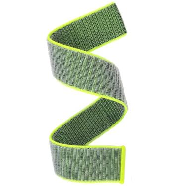 Imagem de Abanen Pulseira de relógio de secagem rápida para Fenix 8 / epix Pro/Fenix 7/6/5 (47 mm), pulseira esportiva ultraleve de nylon tecido de 22 mm para Garmin Instinct 2, Instinct 3 de 45 mm (verde