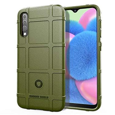 Imagem de NEKOYA Capa para Samsung Galaxy A30S, sensação macia, proteção total, anti-arranhões e impressões digitais + capa de celular resistente a arranhões para Samsung Galaxy A30S verde