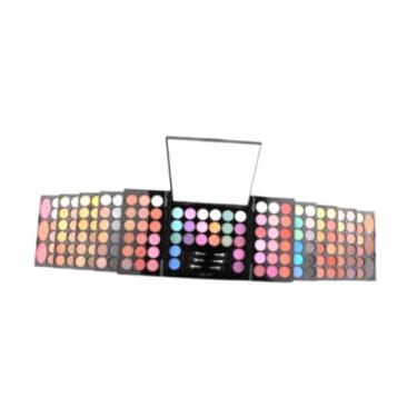 Imagem de Esquirla Kit de maquiagem 148 cores paleta conjunto com 3 blush com 3 sobrancelha pó 142 sombras kit completo para presentes beleza de férias