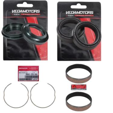 Imagem de Bucha Bengala, Retentor, Guarda Pó, Anel Xre 190/ Bros 125 - Vedamotor