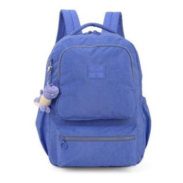 Imagem de Mochila De Costas Juvenil Notebook Crinkle Up4you - Luxcel, Violeta