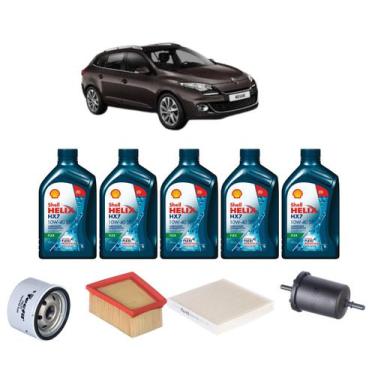 Imagem de Kit revisao troca de oleo megane 1.6 16v 2006 diante  - SHELL