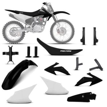 Imagem de Kit Plástico Crf 230f 2008 À 2014 - Pro tork, BRANCO - PRETO, Único