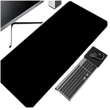 Imagem de DeskPad gamer Em Couro 100x30cm + porta copo - GENERTOY, 100X30, PRETO