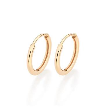Imagem de Brincos banhado ouro 3x 24k 18k e 22k femininos argola pequenos romman