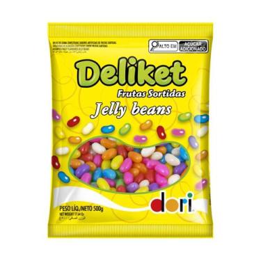 Imagem de Bala deliket candy sabor de frutas dori pacote 500g