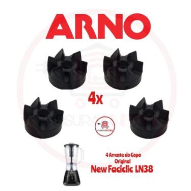 Imagem de Kit 4 Arraste do Copo Liquidificador Arno Power Max 1000w LN50
