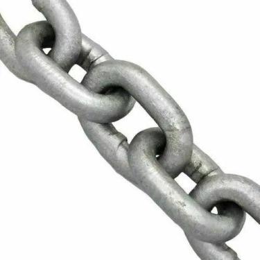 Imagem de Corrente Calibrada Din 766 Aço 1050 Galvanizado A Fogo 8 Mm 20 Metros 