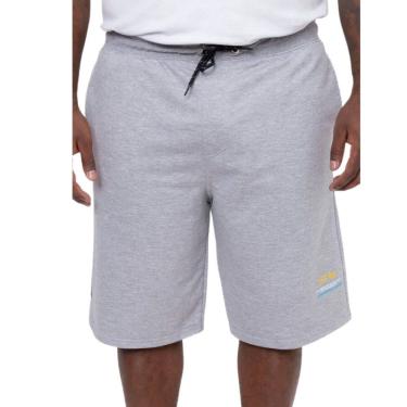 Imagem de Bermuda Masculina de Moletom Onbongo Plus Size Vick Cinza D552A