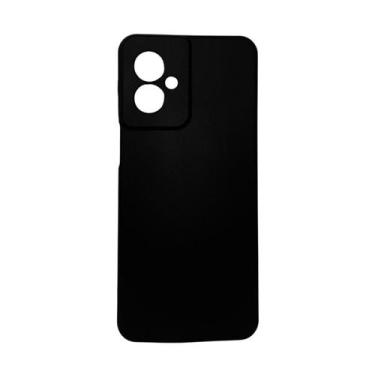 Imagem de Capa Capinha Aveludada + Película Gel Privativa Moto G55 - DB, Preto