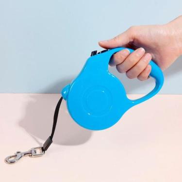 Imagem de Guia Retrátil Puxador Resistente Seguro 20kg 5 Metros - LAURUS