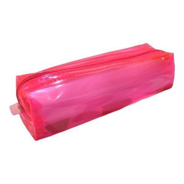 Imagem de Estojo Escolar Teen Pequeno Neon Cores ACP,  Rosa