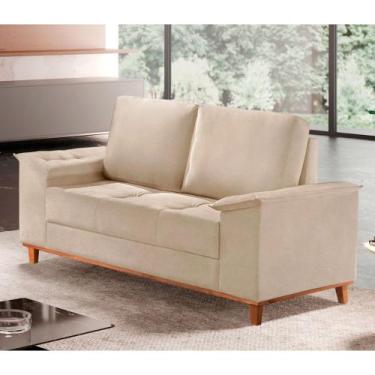 Imagem de Sofá Ravena Linho 02 Lugares D28 Meu Sofá Online, A294 LINHO CREME