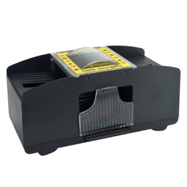 Imagem de Embaralhador de Cartas Automático Baralho Uno Poker Canastra - Onyx