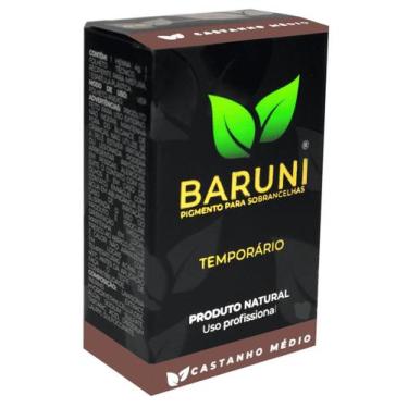 Imagem de Baruni Pigmento Temporário Sobrancelha Castanho Médio 1,5g