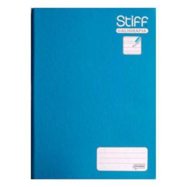 Imagem de Caderno Brochurão Caligrafia Capa Dura 96 Folhas Azul Stiff Jandaia