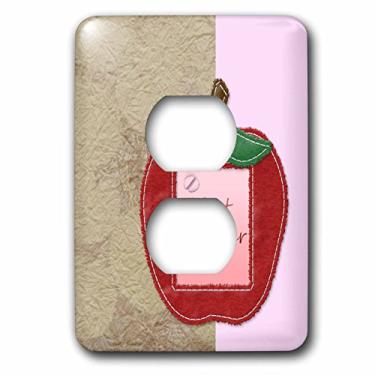 Imagem de 3dRose Capa para tomada Best Teacher Apple Art da lsp_56207_6