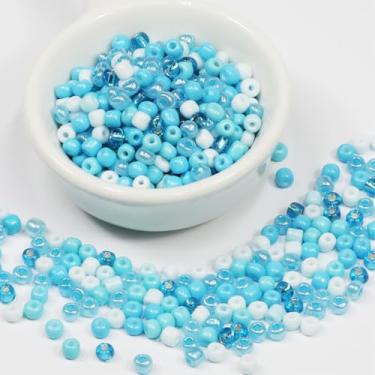 Imagem de Grânulos de sementes de cores mistas de 4 mm para fabricação de joias 110 gramas, cerca de 1600 peças, 6/0 contas de vidro para fazer brincos, pulseiras, pingentes, joias de cintura, contas de