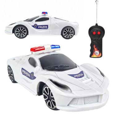 Imagem de Carrinho De Corrida Carro Infantil Controle Remoto Policial - Art Brin
