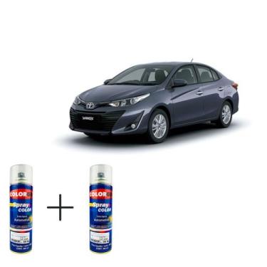 Imagem de Spray automotivo azul titã + verniz spray 300ml - Sherwin Williams