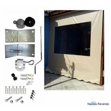 Imagem de Toldo Cortina Retrátil completo para instalação: Várias Medidas - Alta