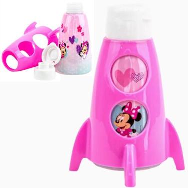 Imagem de Garrafa Infantil Garrafinha Foguete Porta Lanche Minnie - Plasutil
