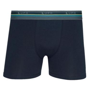 Imagem de Cueca Boxer Algodão com Elastano Lupo 784-038, 2800, Marinho, G - mari
