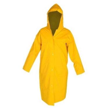 Imagem de 2x Capa de Chuva PVC Forrado Amarela G - Plastcor 700.30347