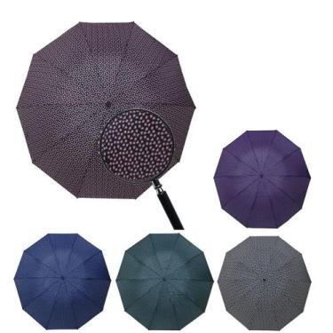 Imagem de Guarda-Chuva Sombrinha Contravento 140cm Resistente estampa de Coração