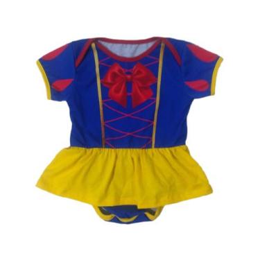 Imagem de Body de Bebê Manga Curta Temático Mesversario Fantasia - Calupa, M