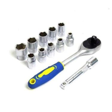 Imagem de Soquete c/Catraca Sextavado Jogo 12 pcs. TAT Gorillaz