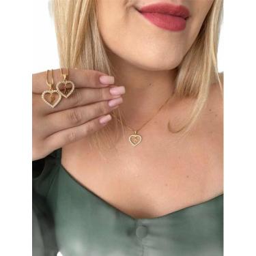 Imagem de Cordão Feminino Carolina Banhado A Ouro 18k Todas As Letras - Vip Joia