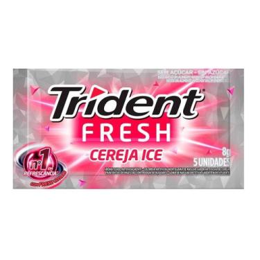 Imagem de Chiclete trident fresh sabor cereja ice 8,5g - Kraft foods brasil