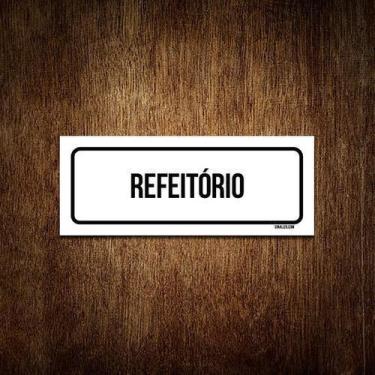 Imagem de Placa Sinalização - Setor Refeitório (23X9) - Sinalizo.Com