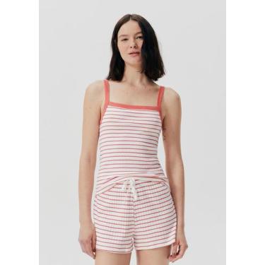 Imagem de Regata Avulsa Em Ribana Canelada - HERING INTIMATES, P, Vermelho