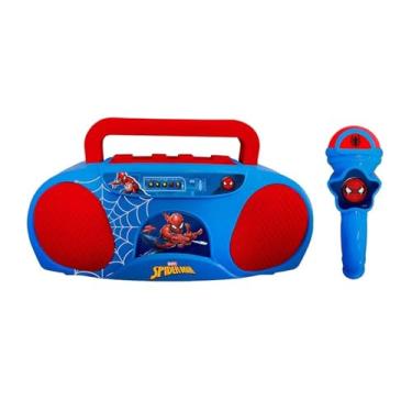 Imagem de Candide, Karaokê Temático, Infantil, Homem-Aranha, Boombox Com Microfone