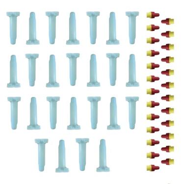 Imagem de PetsTEK Pacote com 25 Kit de emenda de fio à prova d'água Direct Enterry, conectores elétricos de porca de fio para reparo de quebra de fio, compatível com sistemas de cerca para cães PetSafe,
