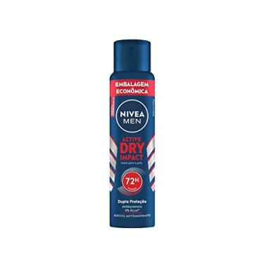 Imagem de NIVEA MEN Desodorante Antitranspirante Aerossol Dry Impact 200ml - Alta proteção eficaz de 72 horas contra suor e mau odor, 2x mais ativos antitranspirantes e frescor o dia todo