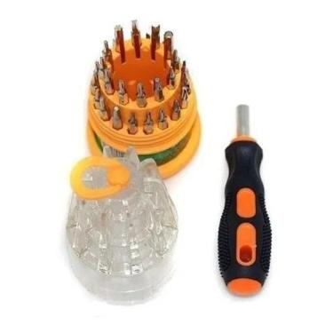 Imagem de Kit Jogo Ferramenta 31 Chaves - Alen Torx Fenda Philips - luatek
