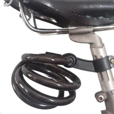 Imagem de Cadeado Bike Lock Trava Chave Tranca Bicicleta Moto Portão Segurança 1