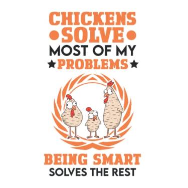 Imagem de Chicken Notebook: Chicken Solves Most Of My Problems Chickens / 6x9 Inches / 120 graph Sites